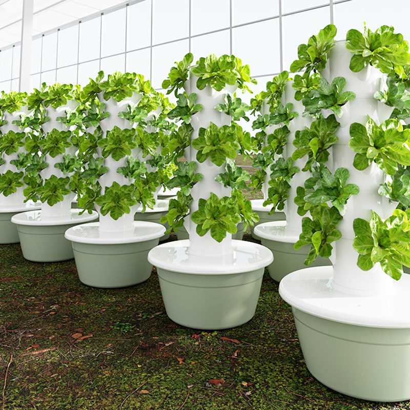 4/6/8/10 Layers Agricultural Economy Indoor Garden Grow Column Hydroponic Tower For Greenhouse Farm