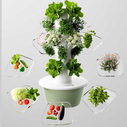4/6/8/10 Layers Agricultural Economy Indoor Garden Grow Column Hydroponic Tower For Greenhouse Farm